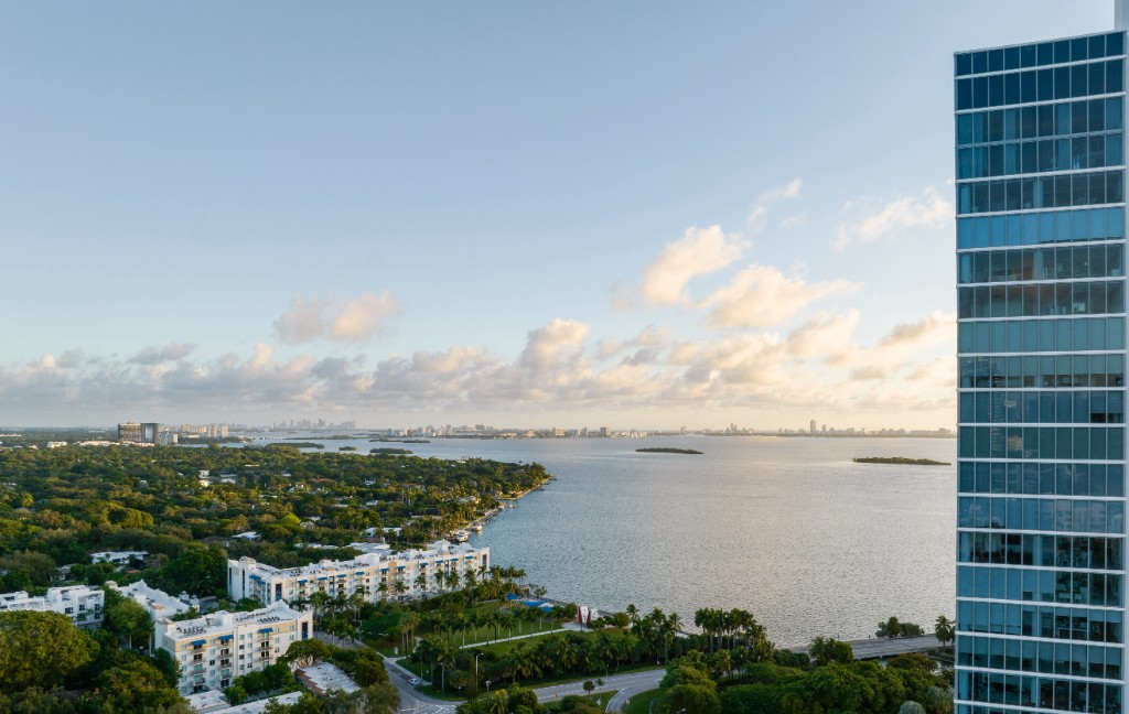 Edgewater Miami — Biscayne Körfezi havadan manzara